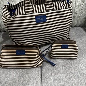 Henri Bendel Centennial Stripe Bag Set Summer 2016 Collection RARE